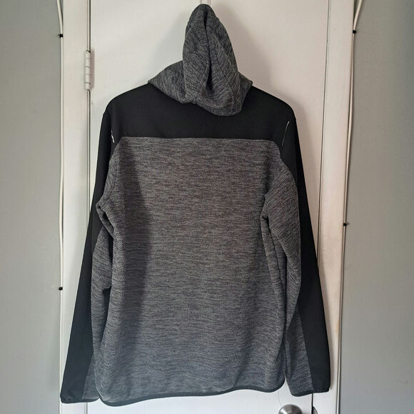 Eddie Bauer Heather Grey/Black FreeDry Hoodie Pullover Men's Tall Large - Picture 2 of 5